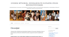 Desktop Screenshot of gyerek-musorok.hu